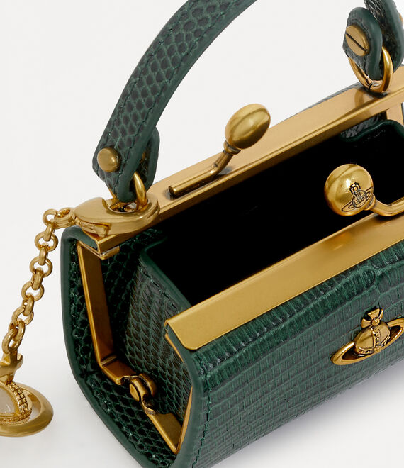 Vivienne Westwood lizard doll bag green